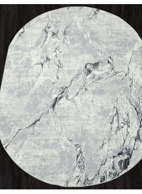 Ковер GL071G - GREY / GREY - Овал - коллекция NENSI 2x2,9 м