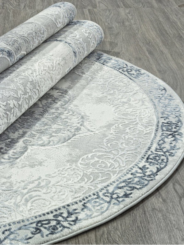 Ковер GL073T - GREY / GREY - Овал - коллекция NENSI