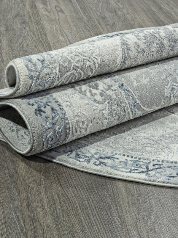 Ковер GL073T - GREY / GREY - Овал - коллекция NENSI