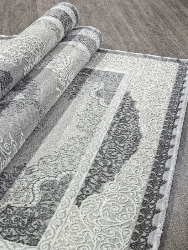 Ковер GL074G - GREY / GREY - Прямоугольник - коллекция NENSI