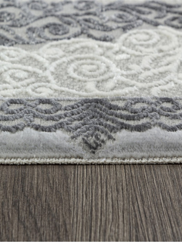 Ковер GL074G - GREY / GREY - Прямоугольник - коллекция NENSI