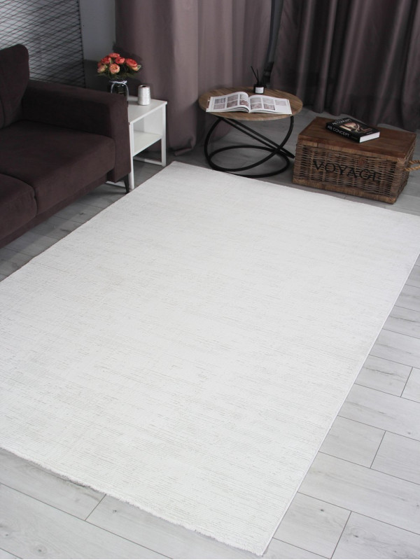 Ковер GL091W - WHITE / WHITE - Прямоугольник - коллекция NENSI