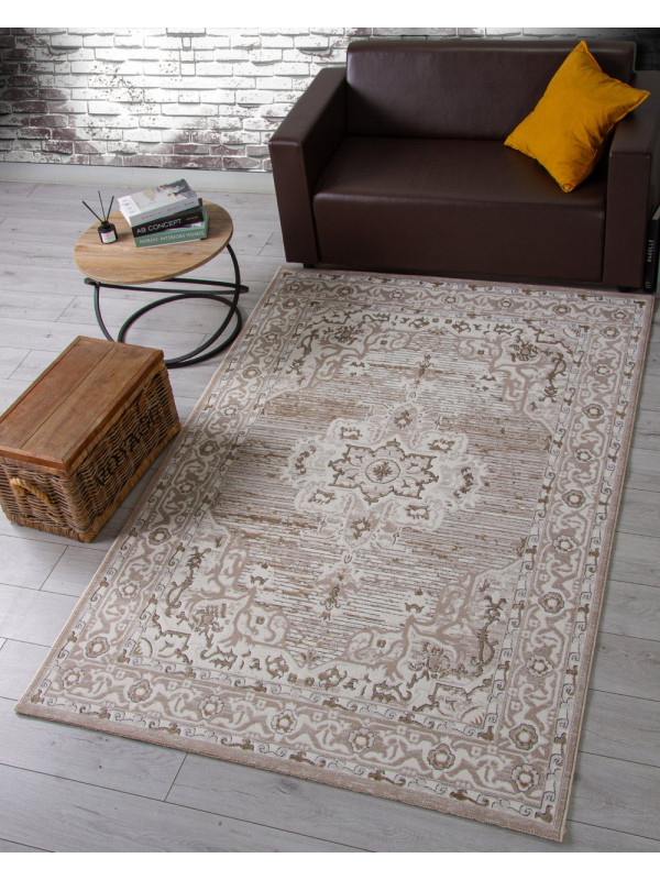 Ковер 04089A - CREAM HB / LIGHT GRI HB - Прямоугольник - коллекция NOVA