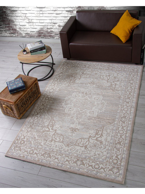 Ковер 04089A - CREAM HB / LIGHT GRI HB - Прямоугольник - коллекция NOVA