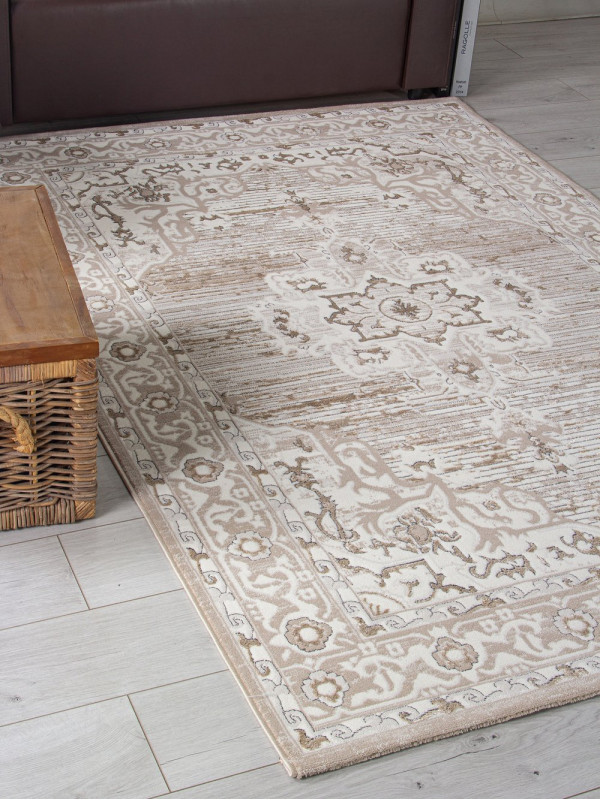 Ковер 04089A - CREAM HB / LIGHT GRI HB - Прямоугольник - коллекция NOVA