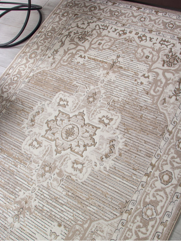 Ковер 04089A - CREAM HB / LIGHT GRI HB - Прямоугольник - коллекция NOVA