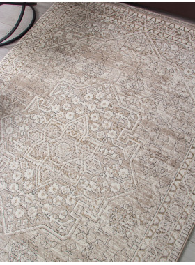 Ковер 04293A - BEIGE FDY / CREAM HB - Прямоугольник - коллекция NOVA 2,4x3,4 м