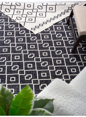 Ковер NUN7 - BLACK - Прямоугольник - коллекция NUN KILIM 1,6x2,3 м