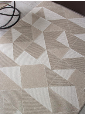Ковер F603 - CREAM - Прямоугольник - коллекция OSTIN 0,8x1,5 м