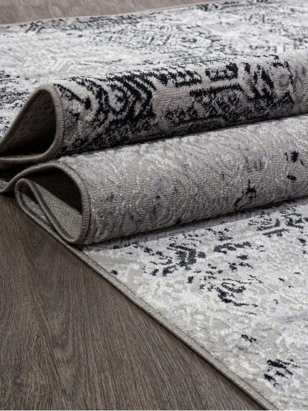 Ковер F281 - DARK GRAY - Прямоугольник - коллекция PALERMO