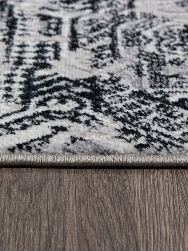 Ковер F281 - DARK GRAY - Прямоугольник - коллекция PALERMO