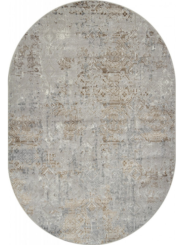 Ковер F281 - GRAY-GREEN - Овал - коллекция PALERMO