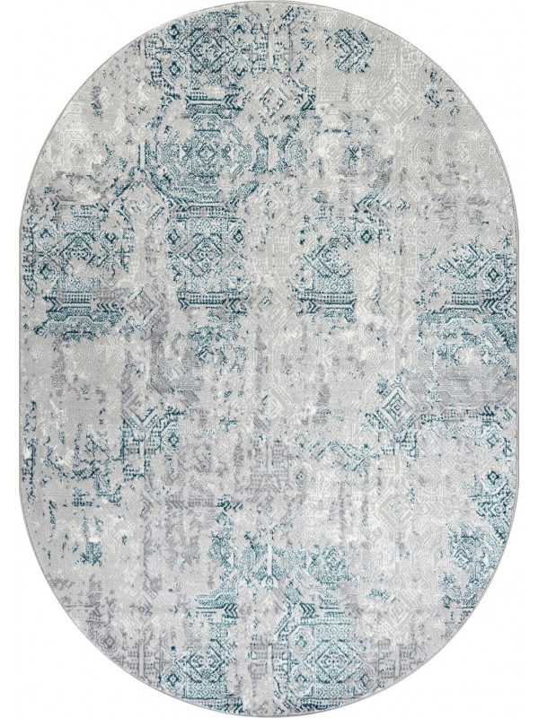 Ковер F281 - GRAY - Овал - коллекция PALERMO