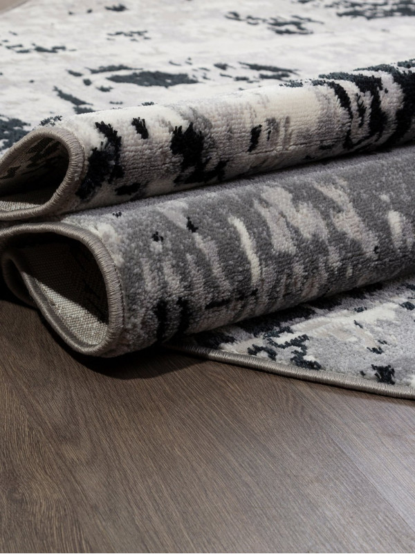 Ковер F284 - DARK GRAY - Овал - коллекция PALERMO