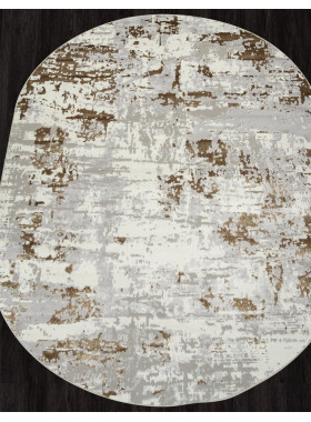 Ковер F284 - GRAY-GREEN - Овал - коллекция PALERMO 0,8x1,5 м