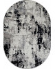 Ковер F285 - DARK GRAY - Овал - коллекция PALERMO