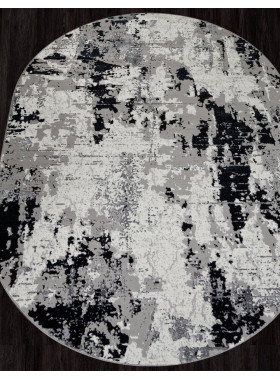Ковер F285 - DARK GRAY - Овал - коллекция PALERMO 1,6x2,3 м