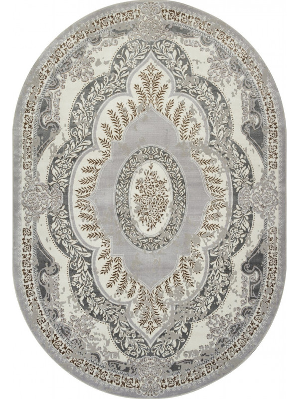 Ковер F290 - GRAY-GREEN - Овал - коллекция PALERMO
