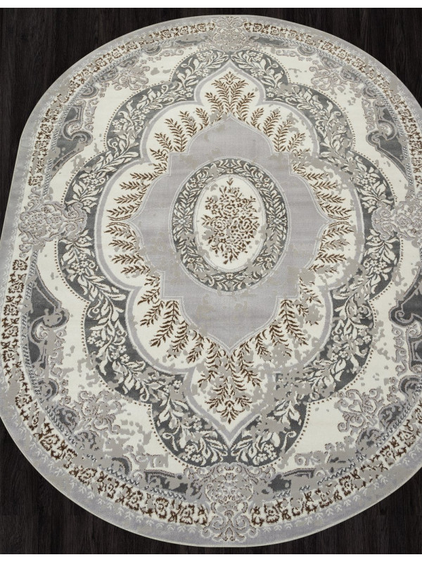 Ковер F290 - GRAY-GREEN - Овал - коллекция PALERMO