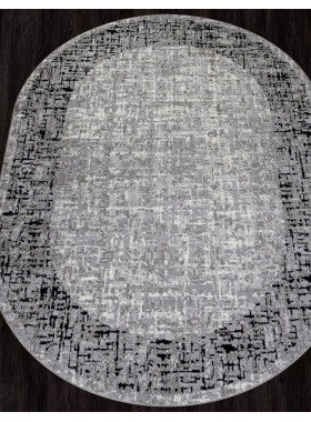 Ковер F292 - DARK GRAY - Овал - коллекция PALERMO 2,4x3,4 м