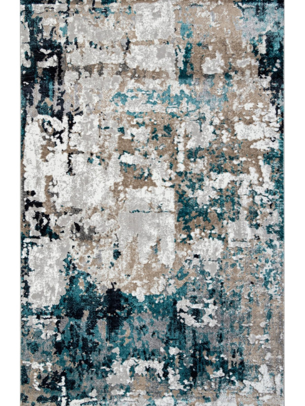 Ковер 01632A - GREY / TURQUOISE - Прямоугольник - коллекция PARADIZE