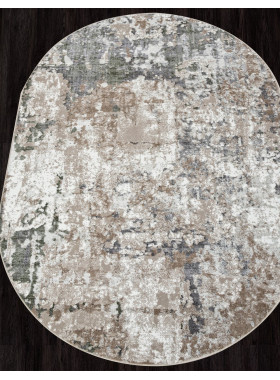 Ковер 01632A - L.GREEN / BEIGE - Овал - коллекция PARADIZE 0,8x1,5 м