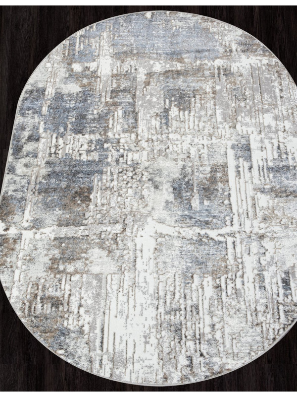 Ковер 06735B - L.BLUE / GREY - Овал - коллекция PARADIZE
