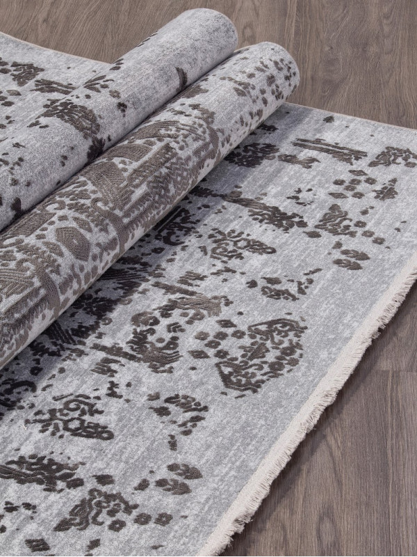 Ковер C765AL - GREY / ANTRACITE - Прямоугольник - коллекция PERLA