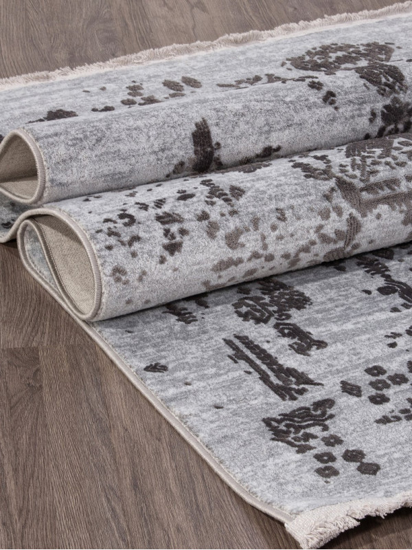 Ковер C765AL - GREY / ANTRACITE - Прямоугольник - коллекция PERLA