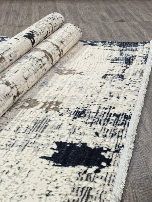 Ковер N2023A - CREAM / D.BLUE - Прямоугольник - коллекция POMPEI
