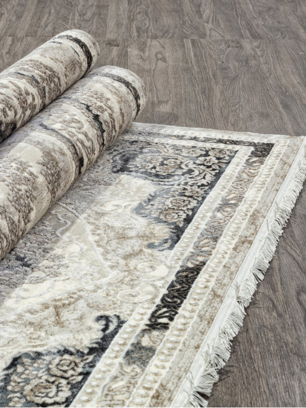 Ковер N2044A - L.BEIGE / D.GREY - Прямоугольник - коллекция POMPEI