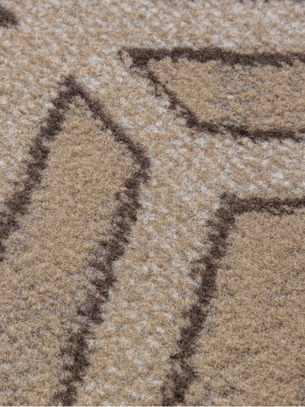 Ковер 06027A - BEIGE / DARK VIZON - Прямоугольник - коллекция PRAGA