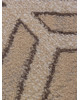 Ковер 06027A - BEIGE / DARK VIZON - Прямоугольник - коллекция PRAGA