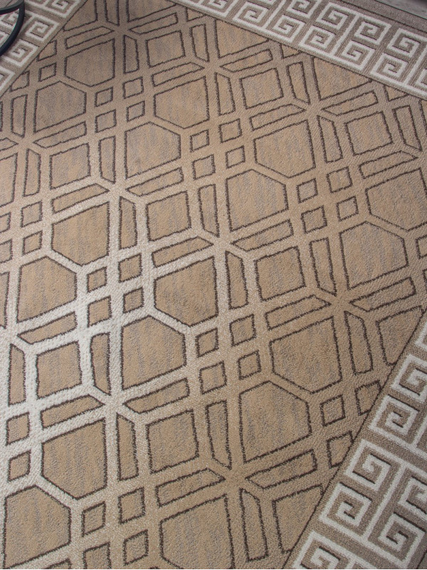 Ковер 06027A - BEIGE / DARK VIZON - Прямоугольник - коллекция PRAGA