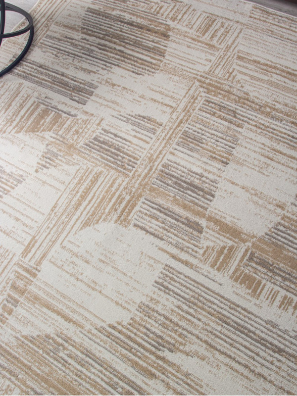 Ковер 06029A - TOZ GRI / BEIGE - Прямоугольник - коллекция PRAGA