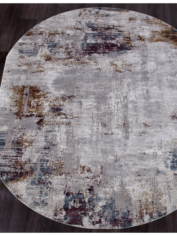 Ковер 03002G - GREY / GREY - Овал - коллекция QUANTUM