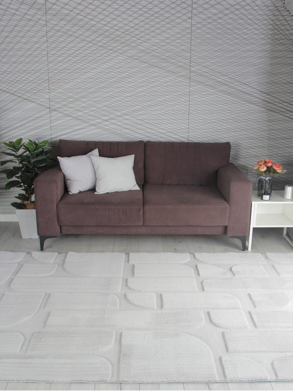 Ковер PX4001 - GREY / GREY - Прямоугольник - коллекция RABBIT CARVING