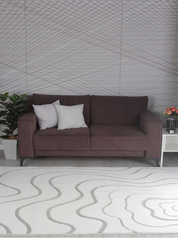 Ковер PX4004 - CREAM / GREY - Прямоугольник - коллекция RABBIT CARVING