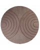 Ковер PX4005 - BROWN / BROWN - Круг - коллекция RABBIT CARVING