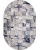 Ковер 8673 - GRAY-BLUE - Овал - коллекция RICHI