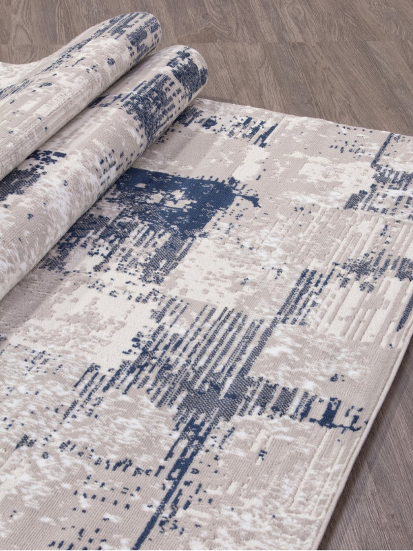 Ковер 8673 - GRAY-BLUE - Прямоугольник - коллекция RICHI