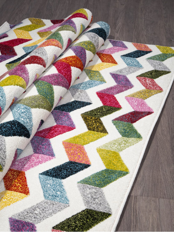 Ковер C056 - MULTICOLOR-GRAY - Прямоугольник - коллекция RIO