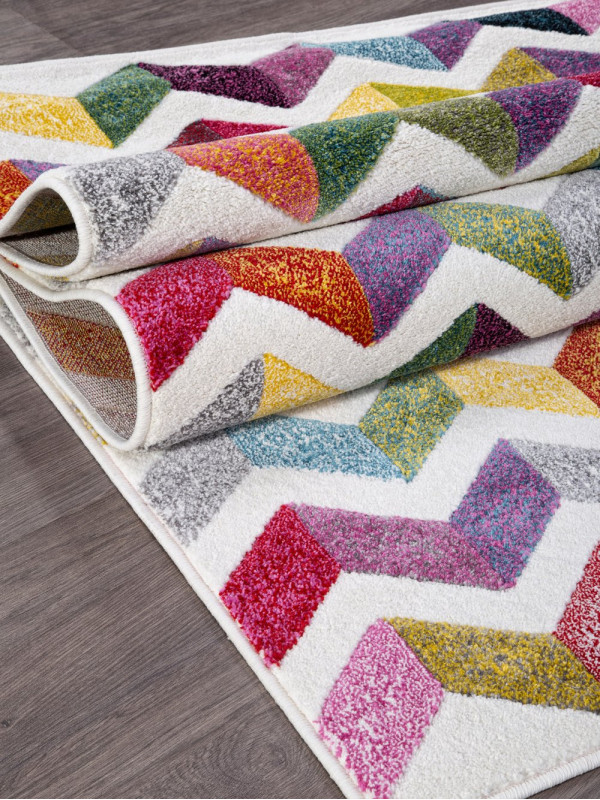 Ковер C056 - MULTICOLOR-GRAY - Прямоугольник - коллекция RIO