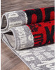 Ковер C081 - GRAY-RED - Прямоугольник - коллекция RIO