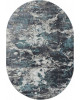Ковер 02463H - BLUE / GREY - Овал - коллекция SAFARI