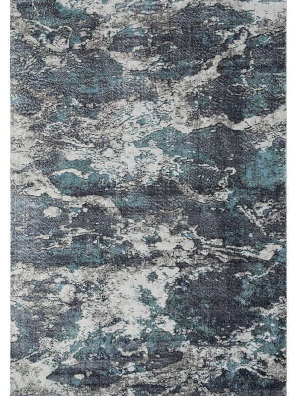 Ковер 02463H - BLUE / GREY - Прямоугольник - коллекция SAFARI