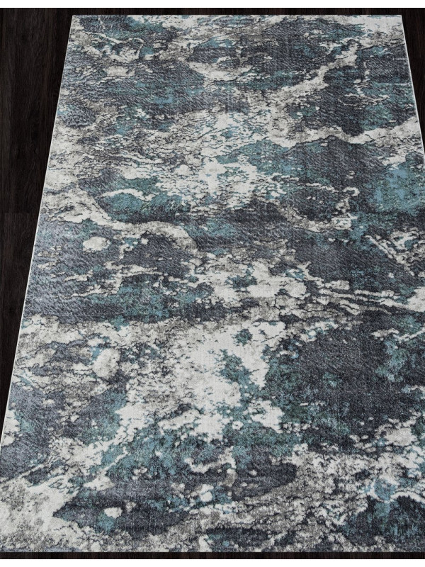 Ковер 02463H - BLUE / GREY - Прямоугольник - коллекция SAFARI