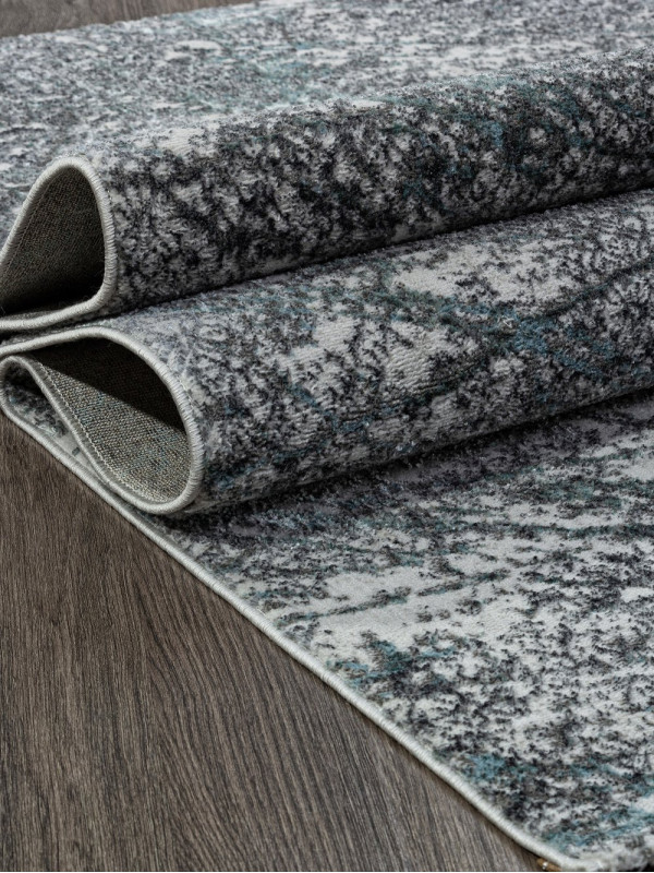 Ковер 02474H - BLUE / GREY - Прямоугольник - коллекция SAFARI
