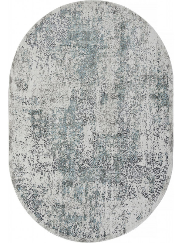 Ковер 02475F - BLUE / GREY - Овал - коллекция SAFARI