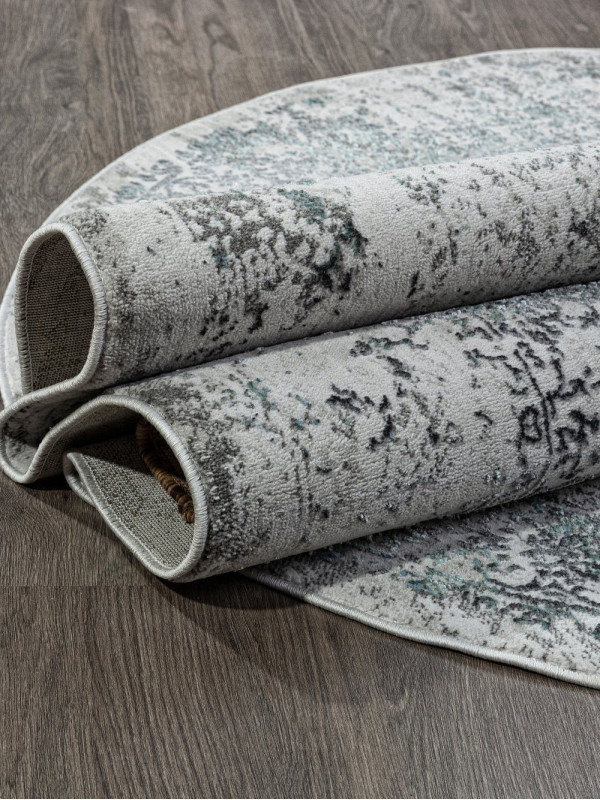Ковер 02475F - BLUE / GREY - Овал - коллекция SAFARI